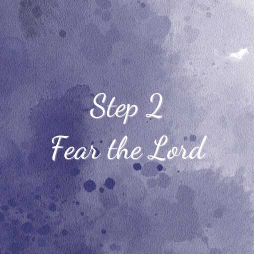 Spiritual Maturity Step 2 Fear the Lord